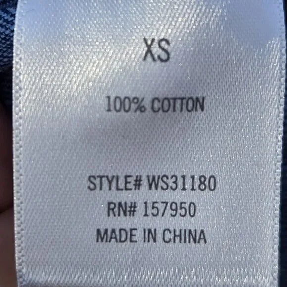 Francesca's Blue Rain Denim Skirt Embroidered Mini Size XS Y2K 90s Retro NWT - Picture 7 of 8